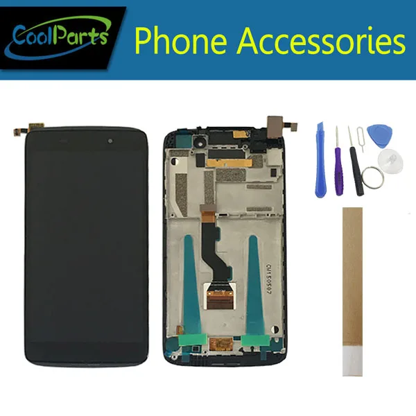 

With/Without Frame 4.7 inch For Alcatel idol 3 6039 6039A 6039K 6039Y OT6039 LCD Display+Touch Screen Digitizer With Tool&Tape