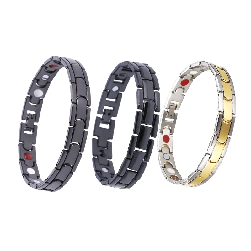 

1 Pcs Women Men Magnetic Magnet Bracelet Chain Alloy Health Care Anti-snoring LXH
