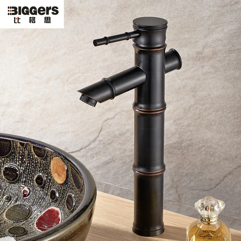 Free shipping Chinese style black bronze bamboo style copper bathroom