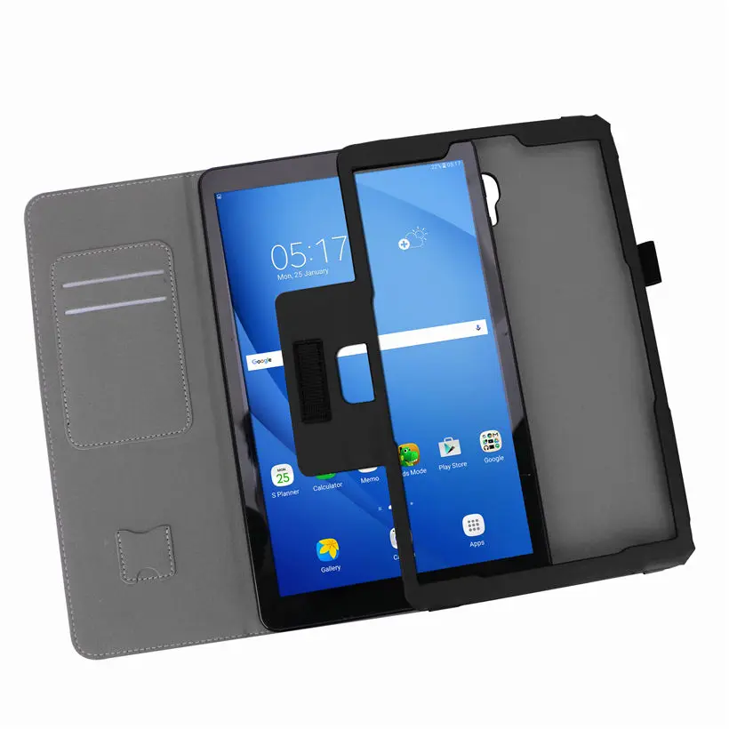 Роскошный чехол для samsung Galaxy Tab A A2 10," T590 T595 T597 SM-T590 принципиально планшеты ручной держатель с подставкой+ защитная пленка на экран+ подставка для ручек