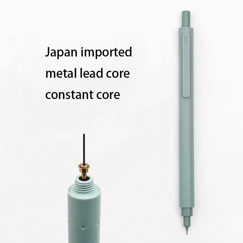 

Kaco Mechanical Pencil Creative Brief Green Black White HB 0.5mm Pencils for Sketching Drawing School Office Supplies 1pcs