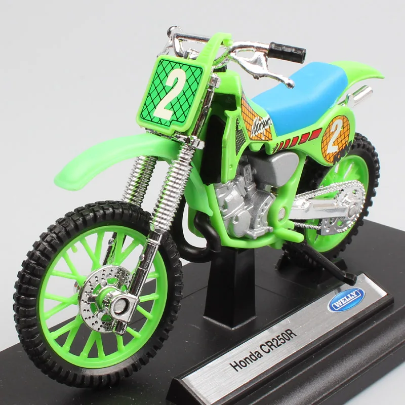 1:18 мини welly honda cr250r CR мотоцикл для мотокросса из металла Diecasts& Toy Vehicles масштабная модель велосипеда эндуро dirt toy car kid