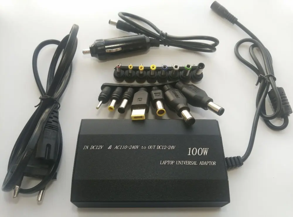 Najtaniej 100W uniwersalny wielofunkcyjny zasilacz laptopa adapter do ładowarki samochodowej do laptopa telefonu komórkowego notebooka zasilanie USB i 15 złączy