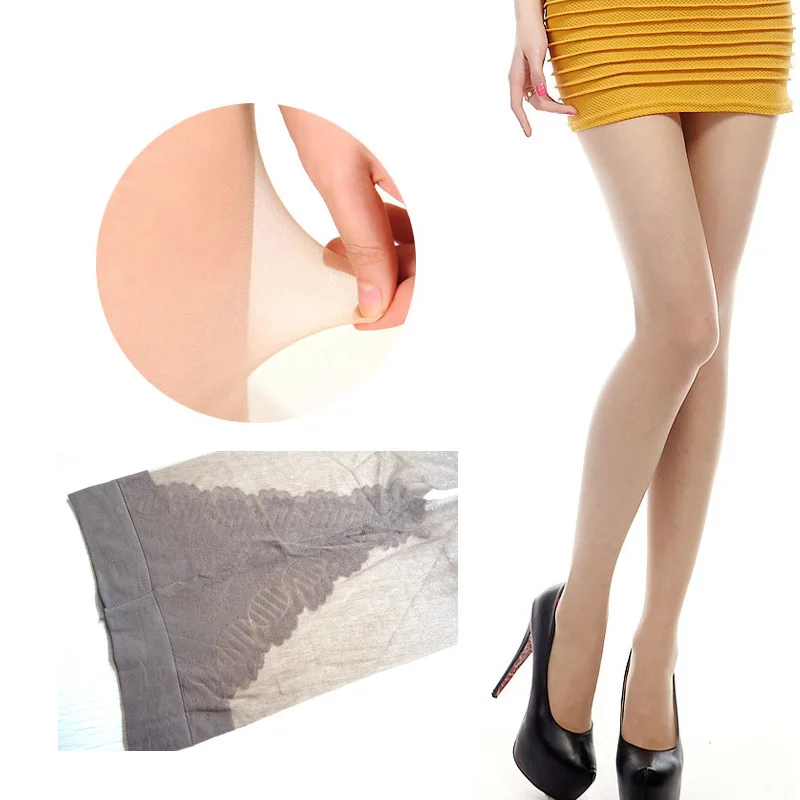 

Fashion Sexy stocking women mesh Latin stocking toe encryption plus color pantyhose pants transparent core wire black