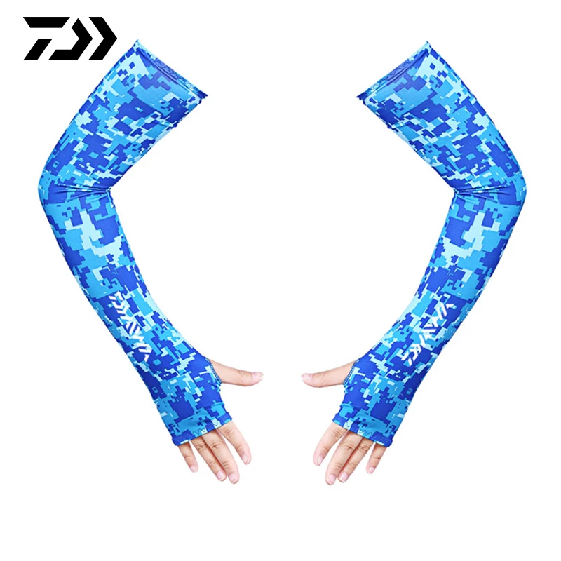 

Daiwa Summer Cool Breathable Fishing Arm Sleeve Camouflage Outdoor Sun Protection Arm Sleeve Quick Dry Anti-mosquito Arm Sleeve