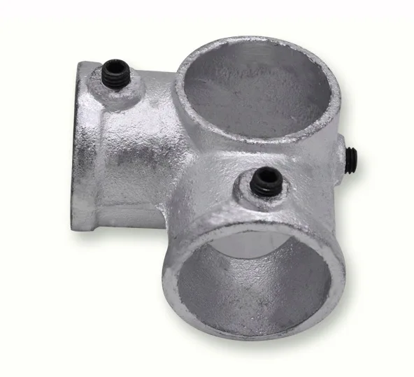 

4PCS/LOT (For 48mm Pipe)Fastener Connected Three Way Steel Pipe Joint Tee Connected