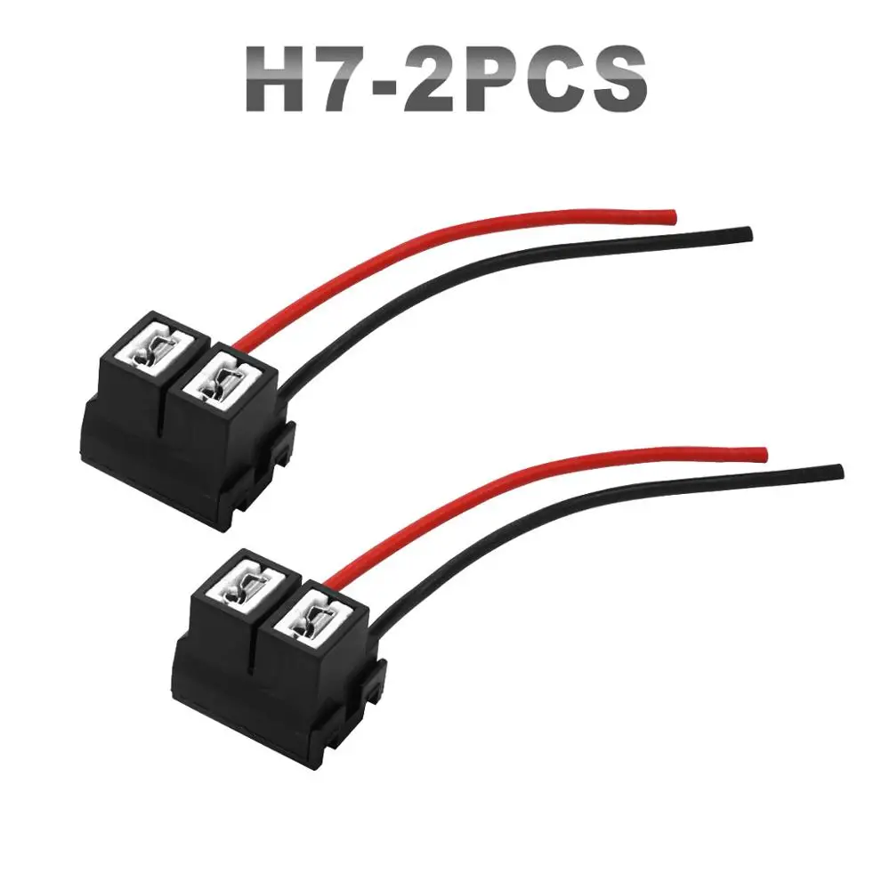 JGAUT 2 штуки H1 H7 H13 H8 H9 H11 9007 светодиодная жгут проводов коннектор дневных ходовых