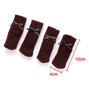 

4 Pcs Knitting Table Chair Foot Leg Cover Sleeve Socks Floor Protector Home Dining Room Hot Sale