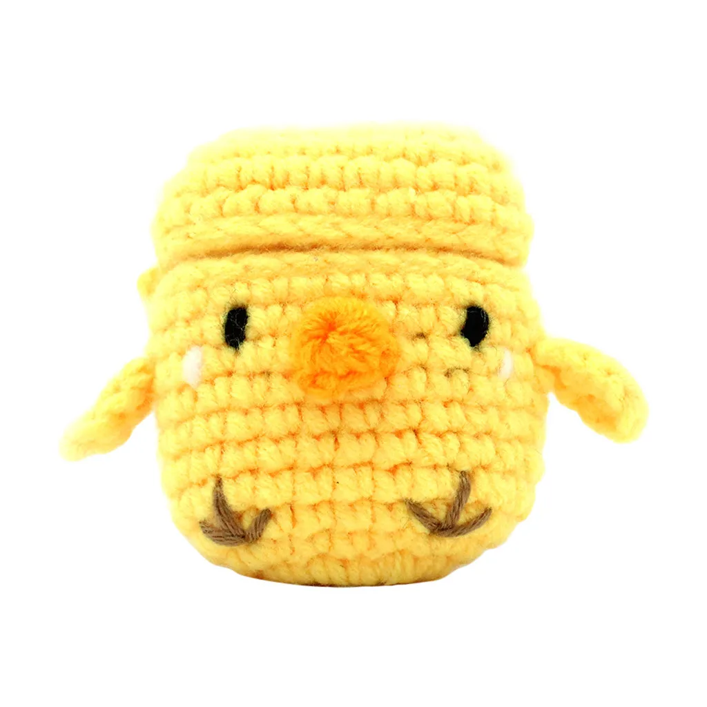 For Air Pods Protective Case Cute Knitting wool Winter Protective Case Cover for Airpods Earphones For Apple Wireless Earbuds