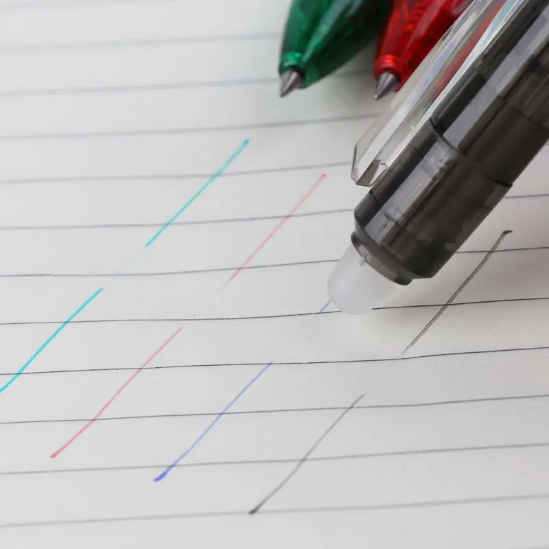 0,5 мм Волшебная стираемая кнопка, гелевая ручка, красная, синяя, черная, зеленая чернила, офисные, школьные канцелярские принадлежности, инструмент для письма для студентов