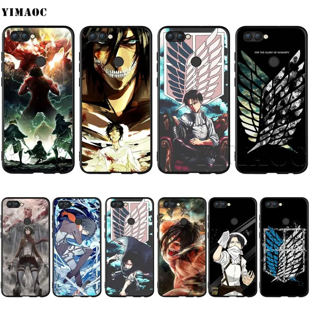 

YIMAOC Attack On Titan Levi Case for Huawei Mate 30 20 Honor Y7 7a 7c 8c 8x 9 10 Nova 3i 3 Lite Pro Y6 2018 P30 P smart