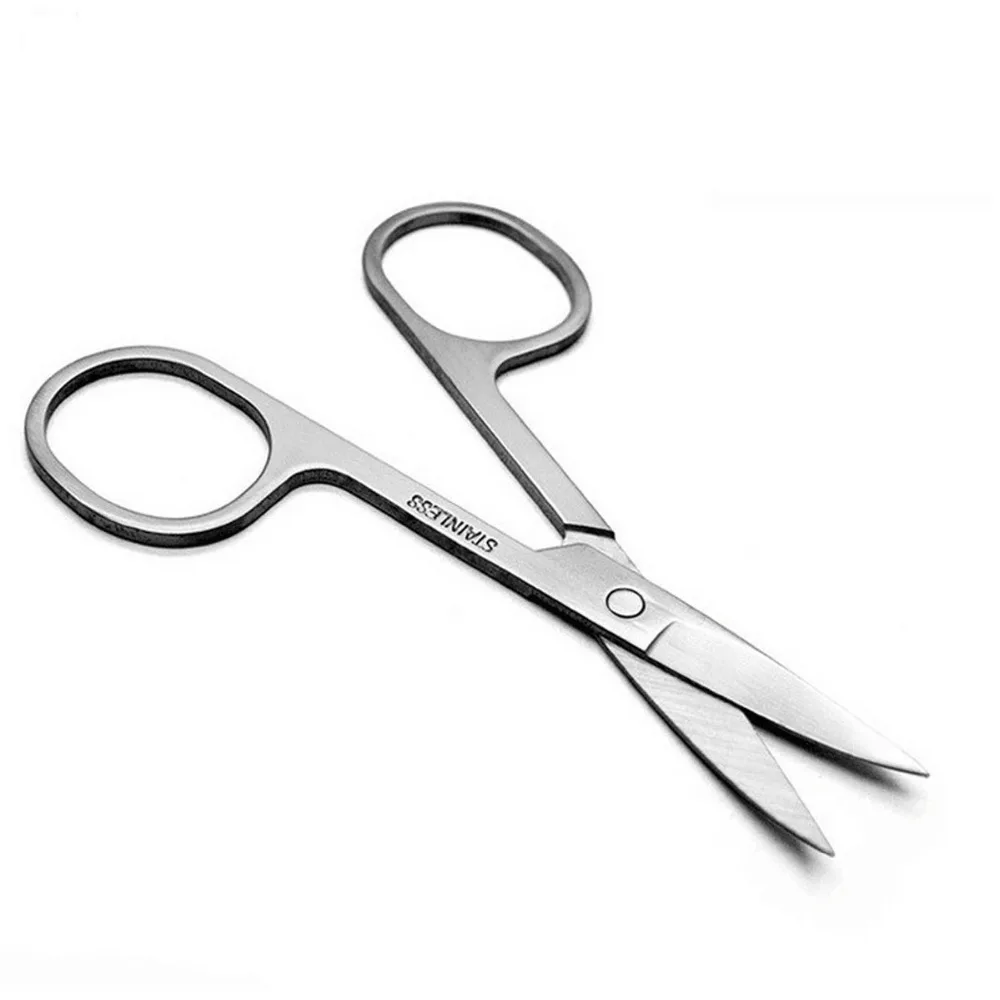 3pcs Medical Professional Portable Useful Stainless Steel Elbow Beauty Makeup Eyebrow Mini Scissors Nails Cuticle Scissors