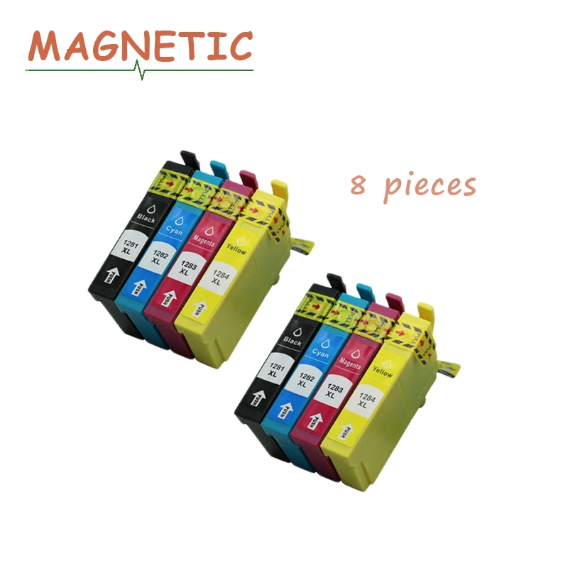 

8pcs T1281 Compatible ink cartridge Full Ink for EPSON Stylus SX125 SX130 SX230 SX235W SX420W SX430W SX425W SX435 S22 Printer