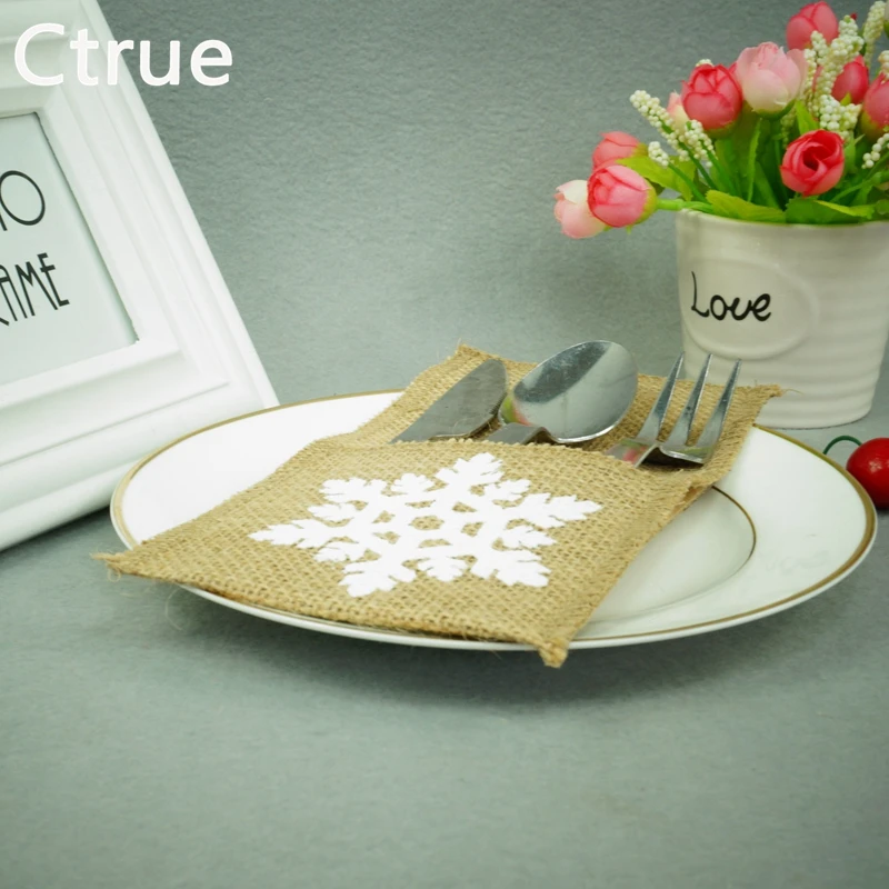 10PCS-4-x8-snowflake-Jute-Hessian-Cutlery-Pocket-Burlap-christmas-decoration-Knife-and-Fork-Cutlery-Holder-5