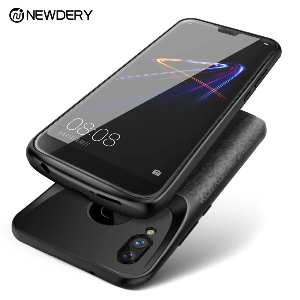 Cena NEWDERY obudowa baterii do honoru nova 3 20 pro 8 8X9 9X10 Lite V20 etui ładujące do Huawei P20 Lite nova 3E power bank