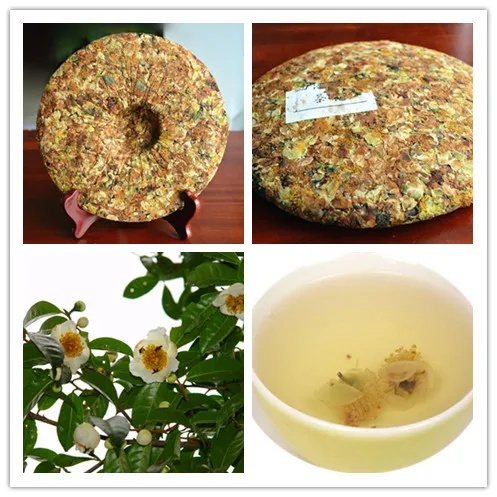 357g Camellia pu er tea cakes 2009 ancient trees old puer tea china Yunnan cake fragrant