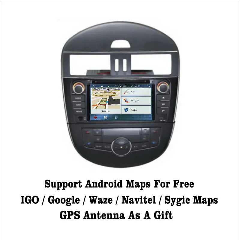 Perfect Liislee Android 7.1 2G RAM For Nissan Tiida / Pulsar Car Radio Audio Video Multimedia DVD Player WIFI DVR GPS Navi Navigation 3