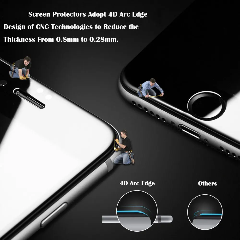 NYFundas для Apple iPhone 7 Plus 8 6 6S X протектор экрана из закаленного стекла полное покрытие