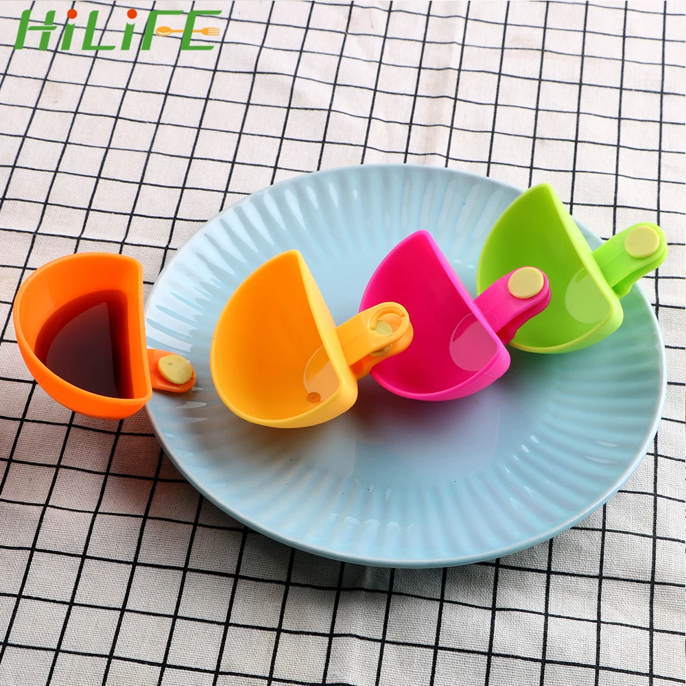 

HILIFE Saucer Cup Jam Dip Clip Cup Bowl Assorted Salad Saucer Ketchup for Tomato Salt Vinegar Sugar Splice Kitchen Accessories