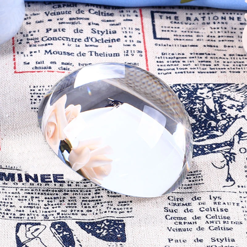 60mm Half Glass Ball Decorative Personalized Crystal Half Sphere Feng Shui  Paperweight Globe Home Decor Miniature|Decorative Balls| - AliExpress