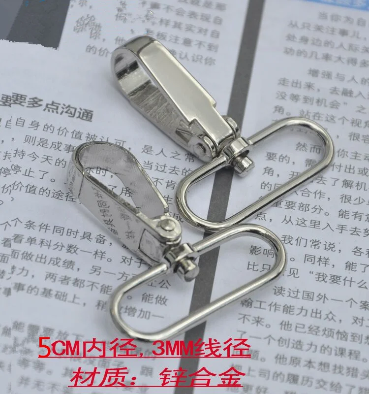 20pcs/lot 50mm inner width zinc alloy Clasps bag accesories hanger hook for Webbing Strap Belt Purse Bags Handbag Free Shipping