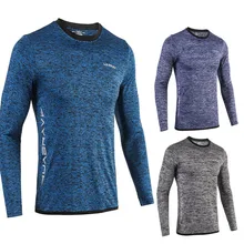 Фитнес Мужская футболка с длинным рукавом для уличного бега спорта быстросохнущая осенне-зимняя баскетбольная тренировочная спортивная одежда