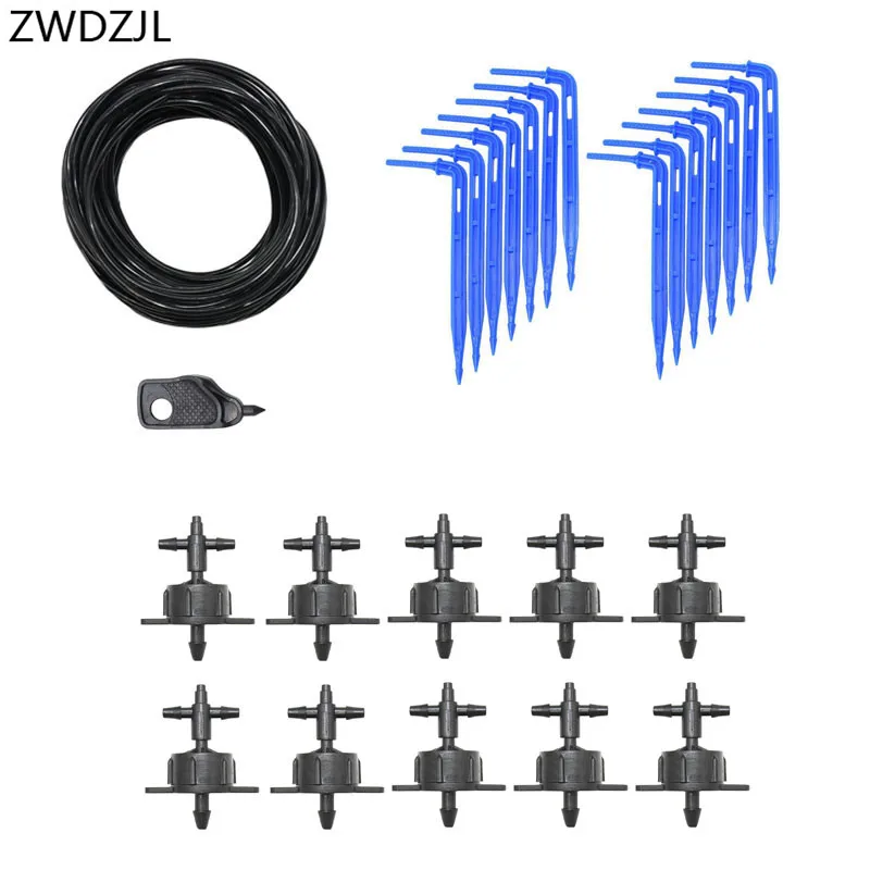 Теплица капельного орошения 2л 4л излучатель капельного 2-way стрелка капельного капельника Оросительная Система капли воды Сад 10 компл