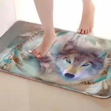 Волк стиль Коврики для улицы, смешной Противоскользящий коврик для ванной, дверные коврики, дверные коврики под входную дверь