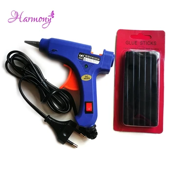 

1pcs Small Hot Melt Glue Gun + 12pcs/box Glue Stick 100V-240V Adhesive Gun Crafts Repair Tool Professional With UK EU Plug