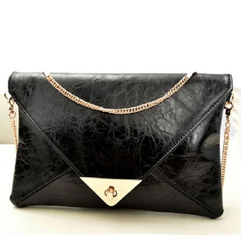 

2017 women messenger bags Envelope chain bag clutch shoulder bag women pu leather handbags women's pouch