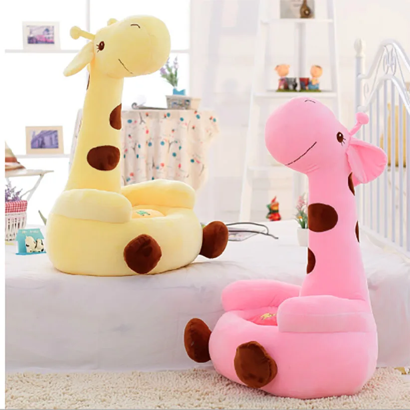 Soft Material Baby Giraffe Cartoon Sofa 70*50cm Children