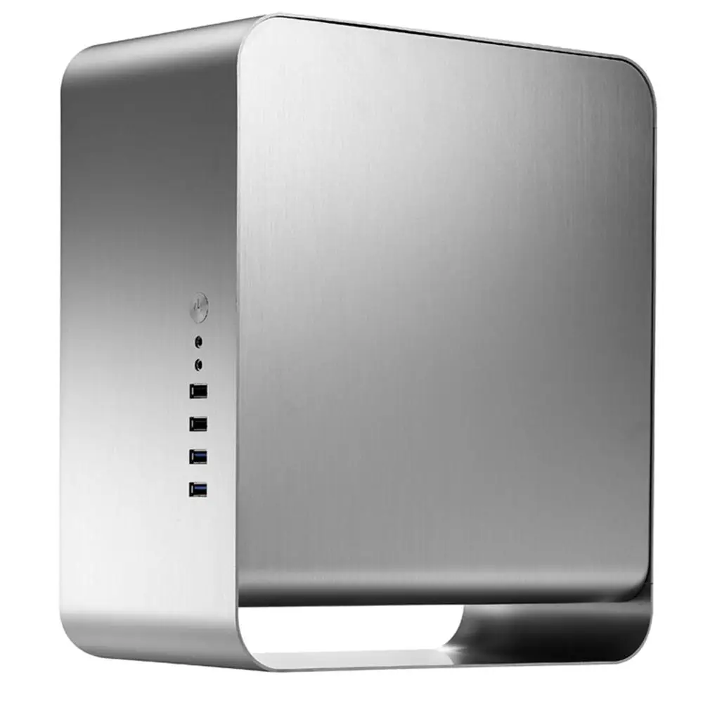 

Aluminum Alloy Mini USB 3.0 Desktop Computer Case for M-ATX ITX Mainboard Silver Computer Host Tower with 4pcs Expansion Slots