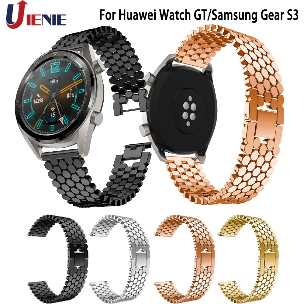 22 мм ремешок для часов для samsung gear S3 Frontier Classic/Galaxy Watch 46 мм браслет для смарт-часов браслет для huawei GT 2