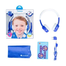 ONANOFF Kids Volume Limited Headphones BuddyPhones InFlight Professional Children Over Ear Headsets Health Listening Earphones