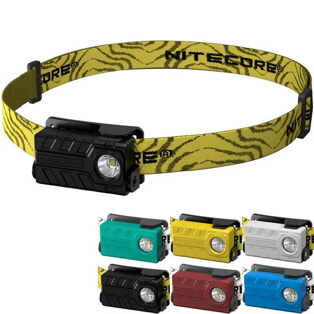 Nitecore nu20 Аккумуляторная встроенный аккумулятор легкий фары USB порт 360 люмен 100 градусов широкий угол 7 видов цветов на выбор