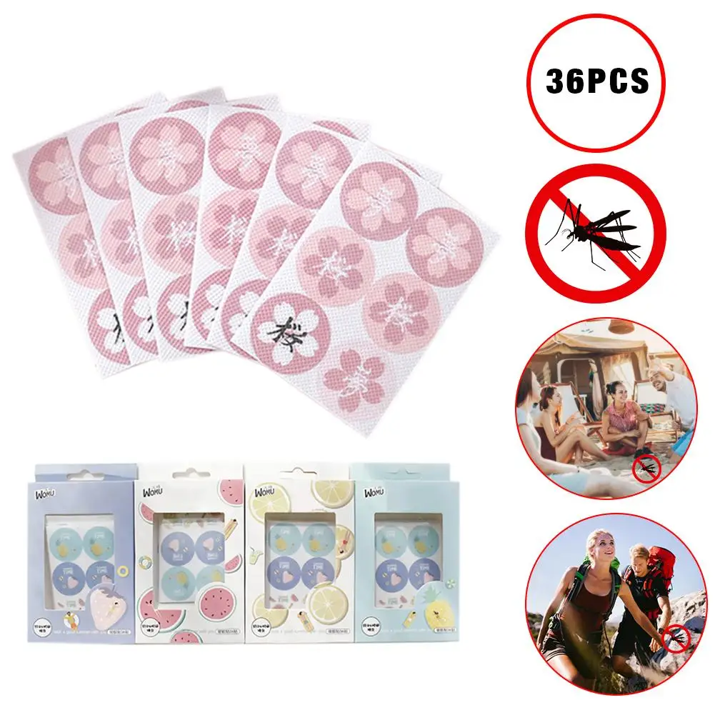 

36PCS Mosquito Repellent Stickers Natural Non Toxic Patches Insect Repelling for Kids & Adults Home Supply Camping Travel