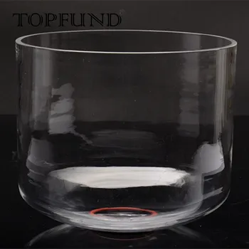 

TOPFUND G# Note Zeal Chakra Clear Quartz Crystal Singing Bowl 9''