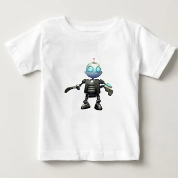 

Ratchet And Clank Game Play kids Movie T Shirts boy/girl O Neck t shirt summer top Short sleeve t-shirt Cotton children clothes