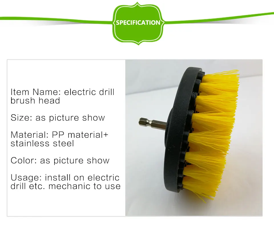 Power Scrubber Brush Drill Brush Clean For Bathroom Electric Spin Scrubber Drill Brushes Head Drill Scrubber Brush For Cleaning  (1)