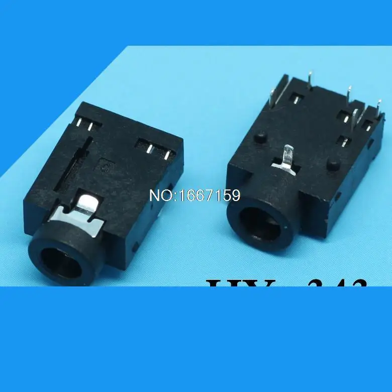 Headphone socket MP3 audio headphone socket 3.5 mm plug in socket PJ