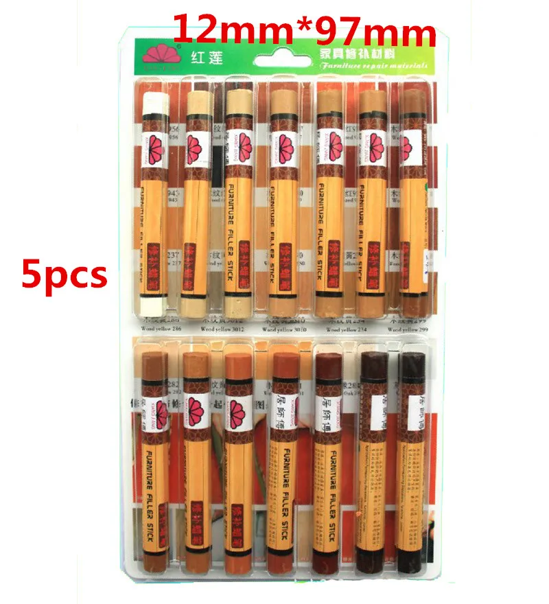 5 pcs Wood Furniture & Floor Repair Marker Pens repair crayon touch up