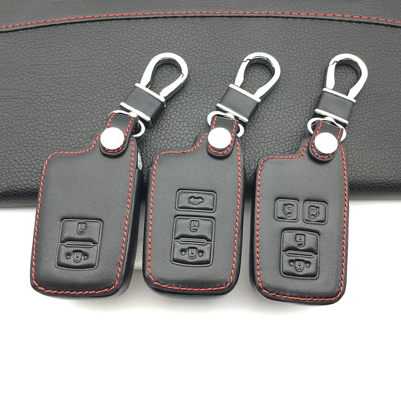 1PC Leather Key Case Cover For Toyota Auris Camry RAV4 Avalon Yaris Verso Keyless Fob Shell Holder Protector 2/3/4 Buttons | Автомобили и