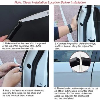 

Scratch Sealing Moulding Strip Trim Decor Waterproof Anti-corrosion Anti-Noise
