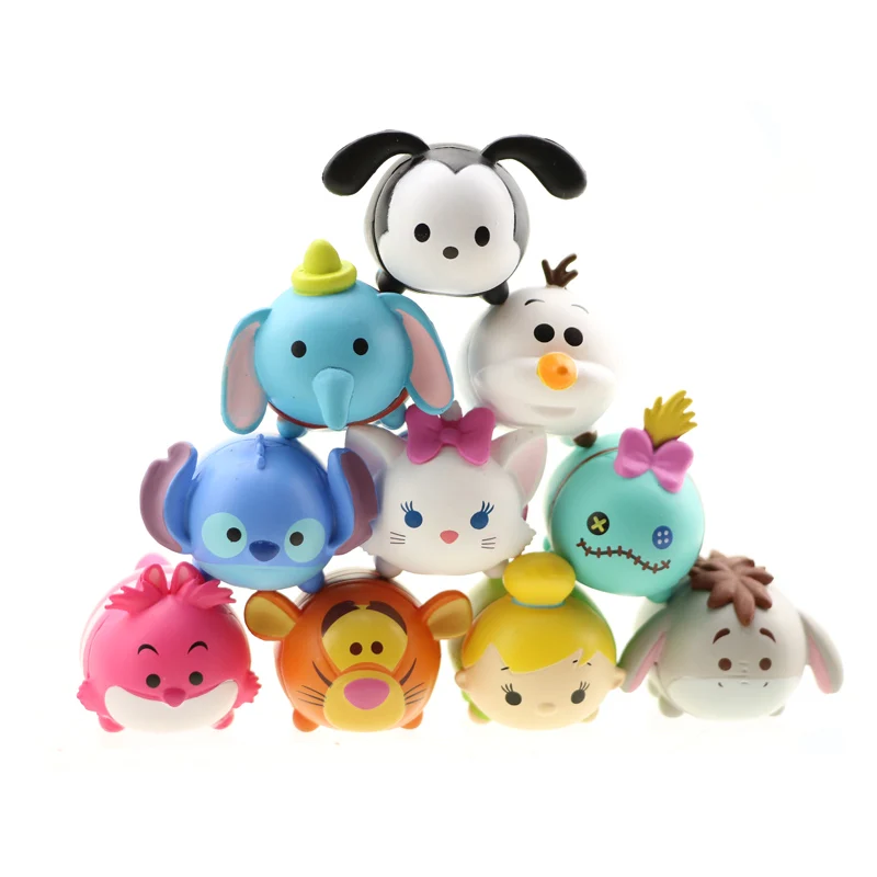 

Tsum Tsum 5 Style 10Pcs/lot 3.8CM Tsum Doll Donald Mickey Winnie Duck Toys Cute Elf Doll Bathing Toy Juguetes For Chirldren Gift