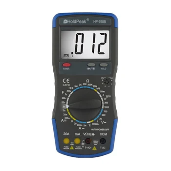 

1pc Digital Multimeter AC/DC Resistance Mechanical Handheld Multimeter Digital Meter Tester Checker For Home NO Battery