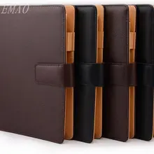 Jiemao милый А5 кожаный офисный органайзер для документов, бизнес Органайзер, записная книжка на спиральном кольце, Kawaii, черный, коричневый, планировщик