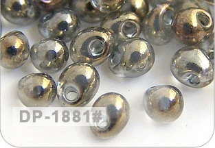 DP1881 Transparent SilverGray Gold Luster. Gray Taidian Wholesale 3.4mm Transparent Rainbow Japan Glass Drop Seedbeads For DIY Bead Nail Art Decoration 3gramslot