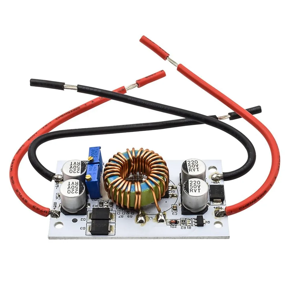 

Step-up Module DC Adjustable 250W High-power Boost Converter Mobile Power Supply LED Driver Module Max 10A 8.5~48V to 10~50V