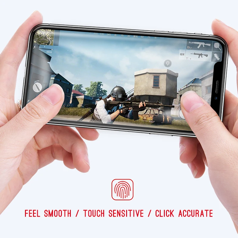 6D закаленное стекло для защиты экрана iPhone 8 7 6 6S Plus X Ten 10 полное покрытие защитная