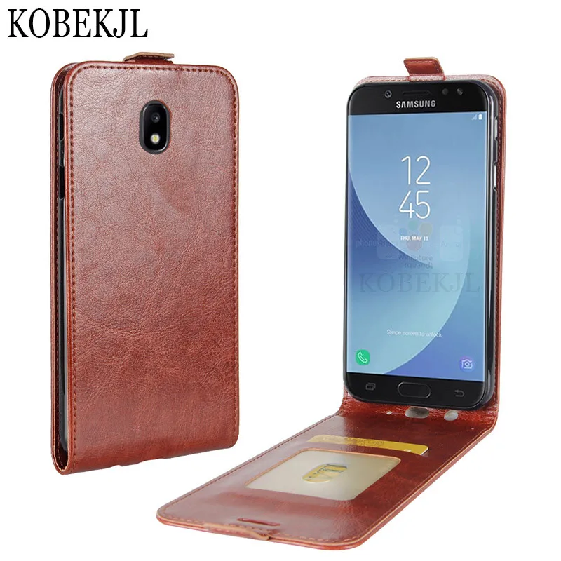 5.2" Flip Case For Samsung Galaxy J5 2017 Case Back Cover PU Leather